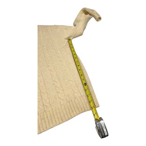 Vintage Puritan Cable Knit Sweater Cream Wool Acrylic Blend Men's Size M - Picture 11 of 12